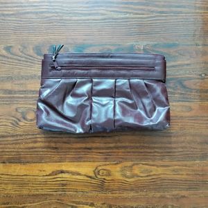 Vintage Oversized Burgundy Clutch